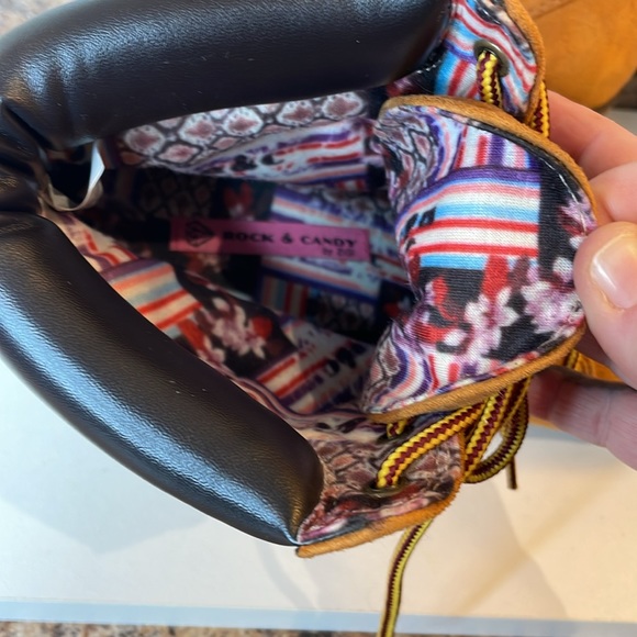 Size 8 Rock & Candy Suede Wedge Work Bootie - Picture 6 of 8